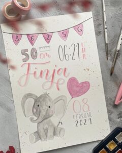 A4 Bild Finja gross Handlettering und Kreatives mit Liebe