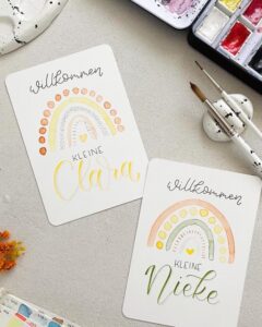 A6 Postkarten Clara Nieke Mittel Handlettering und Kreatives mit Liebe