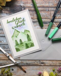 Berge 1 Handlettering und Kreatives mit Liebe