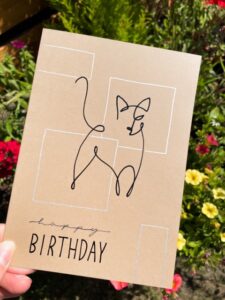Happy Birthday OneLine Art 1 Handlettering und Kreatives mit Liebe
