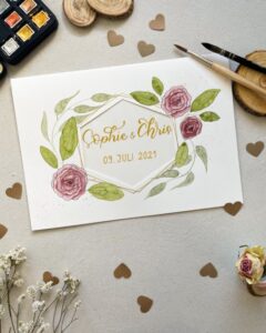 Hochzeitskarte Cutout1 Handlettering und Kreatives mit Liebe