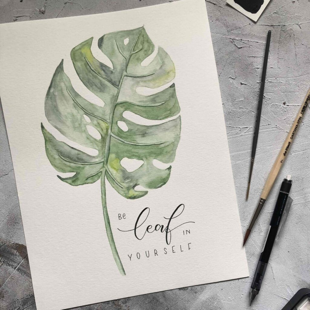 be leaf in yourself scaled e1675605482238 Handlettering und Kreatives mit Liebe